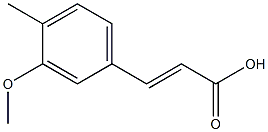 (E)-3-(3-methoxy-4-methylphenyl)acrylic acid Struktur