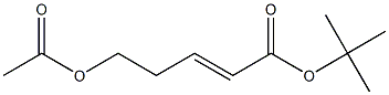 (E)-tert-butyl 5-acetoxypent-2-enoate Struktur