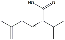 (S)-2-isopropyl-5-methylhex-5-enoic acid Struktur