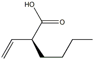 (S)-2-vinylhexanoic acid Struktur