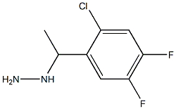 1-(1-(2-chloro-4,5-difluorophenyl)ethyl)hydrazine Struktur