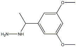 1-(1-(3,5-dimethoxyphenyl)ethyl)hydrazine Struktur