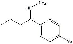 1-(1-(4-bromophenyl)butyl)hydrazine Struktur