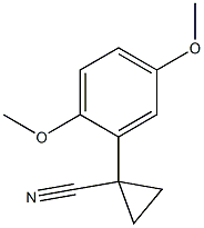 1-(2,5-dimethoxyphenyl)cyclopropanecarbonitrile Struktur