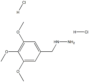 1-(3,4,5-trimethoxybenzyl)hydrazine dihydrochloride Struktur