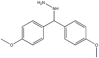 1-(bis(4-methoxyphenyl)methyl)hydrazine Struktur