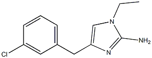 1-ethyl-4-(3-chlorobenzyl)-1H-imidazol-2-amine Struktur