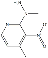 1-methyl-1-(4-methyl-3-nitropyridin-2-yl)hydrazine Struktur