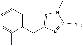 1-methyl-4-(2-methylbenzyl)-1H-imidazol-2-amine Struktur