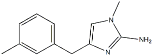 1-methyl-4-(3-methylbenzyl)-1H-imidazol-2-amine Struktur