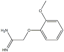 2-(2-methoxyphenoxy)acetamidine Struktur