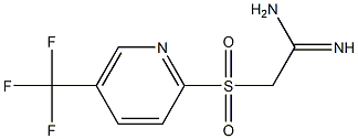 2-(5-(trifluoromethyl)pyridin-2-ylsulfonyl)acetamidine Struktur