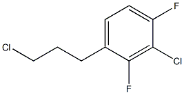 2-chloro-4-(3-chloropropyl)-1,3-difluorobenzene Struktur