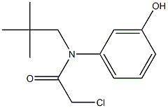 2-chloro-N-(3-hydroxyphenyl)-N-neopentylacetamide Struktur