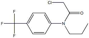 2-chloro-N-(4-(trifluoromethyl)phenyl)-N-propylacetamide Struktur