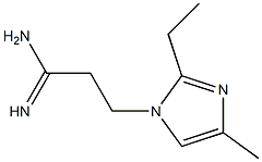 3-(2-ethyl-4-methyl-1H-imidazol-1-yl)propanamidine Struktur