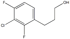 3-(3-chloro-2,4-difluorophenyl)propan-1-ol Struktur