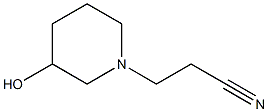 3-(3-hydroxypiperidin-1-yl)propanenitrile Struktur