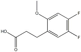 3-(4,5-difluoro-2-methoxyphenyl)propanoic acid Struktur