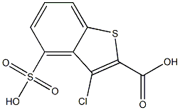 3-chloro-4-sulfobenzo[b]thiophene-2-carboxylic acid Struktur