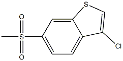 3-chloro-6-(methylsulfonyl)benzo[b]thiophene Struktur