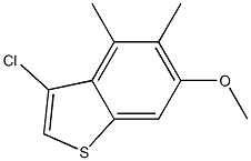 3-chloro-6-methoxy-4,5-dimethylbenzo[b]thiophene Struktur