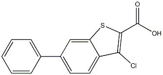 3-chloro-6-phenylbenzo[b]thiophene-2-carboxylic acid Struktur