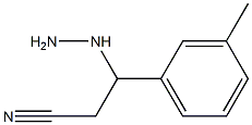 3-hydrazinyl-3-m-tolylpropanenitrile Struktur