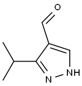 3-isopropyl-1H-pyrazole-4-carbaldehyde Struktur