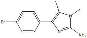 4-(4-bromophenyl)-1,5-dimethyl-1H-imidazol-2-amine Struktur