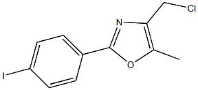 4-(CHLOROMETHYL)-2-(4-IODOPHENYL)-5-METHYLOXAZOLE Struktur