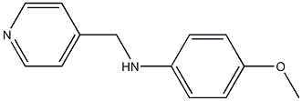 4-methoxy-N-((pyridin-4-yl)methyl)benzenamine Struktur