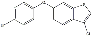 6-(4-bromophenoxy)-3-chlorobenzo[b]thiophene Struktur