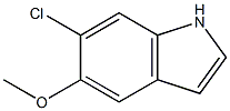 6-chloro-5-methoxy-1H-indole Struktur