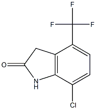 7-chloro-4-trifluoromethylindolin-2-one Struktur