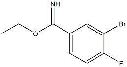 ethyl 3-bromo-4-fluorobenzimidate Struktur