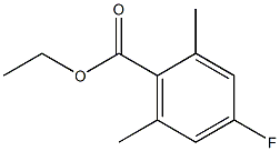 ethyl 4-fluoro-2,6-dimethylbenzoate Struktur