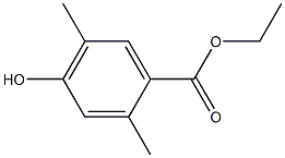 ethyl 4-hydroxy-2,5-dimethylbenzoate Struktur