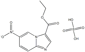 ethyl 6-nitroimidazo[1,2-a]pyridine-3-carboxylate sulfate Struktur