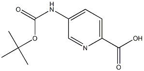 tert-butyl (6-carboxypyridin)3-ylcarbamate Struktur