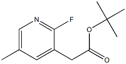 tert-butyl 2-(2-fluoro-5-methylpyridin-3-yl)acetate Struktur