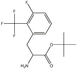 tert-butyl 2-amino-3-(3-fluoro-2-(trifluoromethyl)phenyl)propanoate Struktur