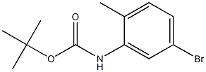 tert-butyl 5-bromo-2-methylphenylcarbamate Struktur