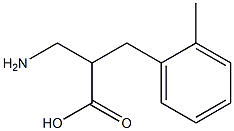 3-amino-2-(2-methylbenzyl)propanoic acid Struktur