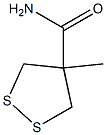 4-Methyl-1,2-dithiolane-4-carboxamide Struktur