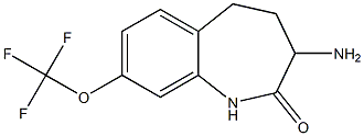 3-Amino-8-(trifluoromethoxy)-1H,3H,4H,5H-benzo[f]azepin-2-one Struktur