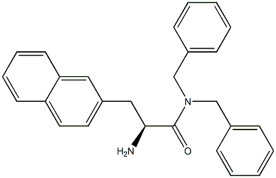 3-(2-Naphthyl)-L-alanine dibenzylamide Struktur