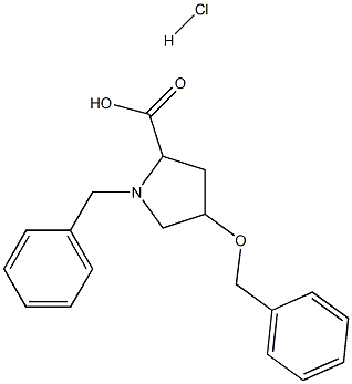 1-Benzyl-4-(Benzyloxy)Pyrrolidine-2-Carboxylic Acid Hydrochloride Struktur