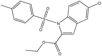 ethyl 5-chloro-1-tosyl-1H-indole-2-carboxylate Struktur