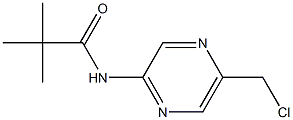 N-(5-(chloromethyl)pyrazin-2-yl)pivalamide Struktur